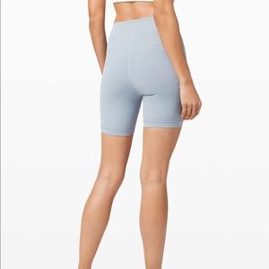 Lululemon chambray wunder train shorts